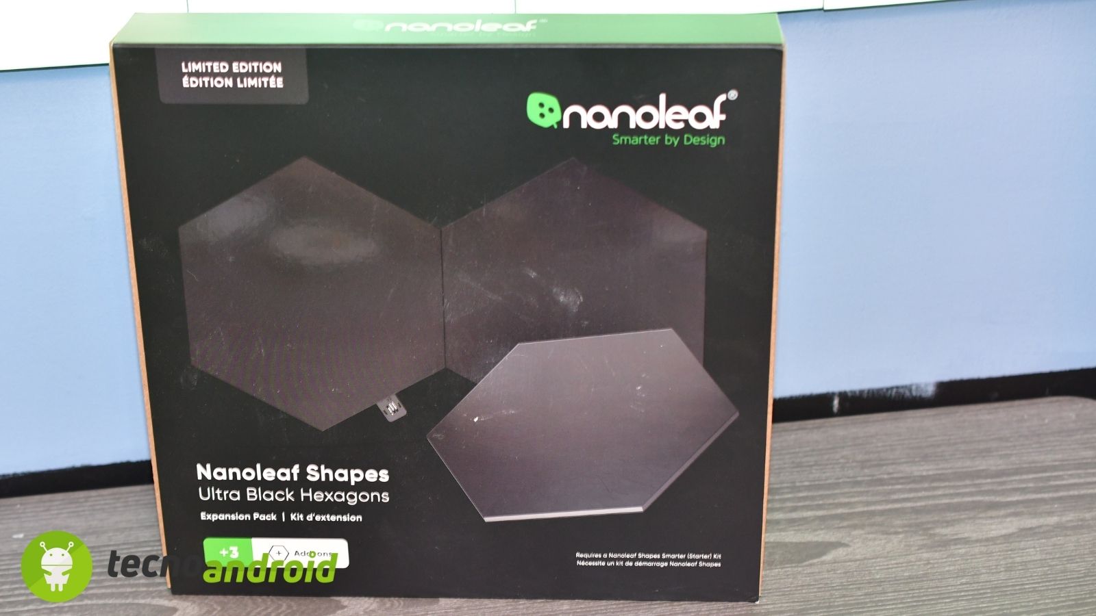 Nanoleaf Shapes Ultra Black Hexagon: i pannelli LED