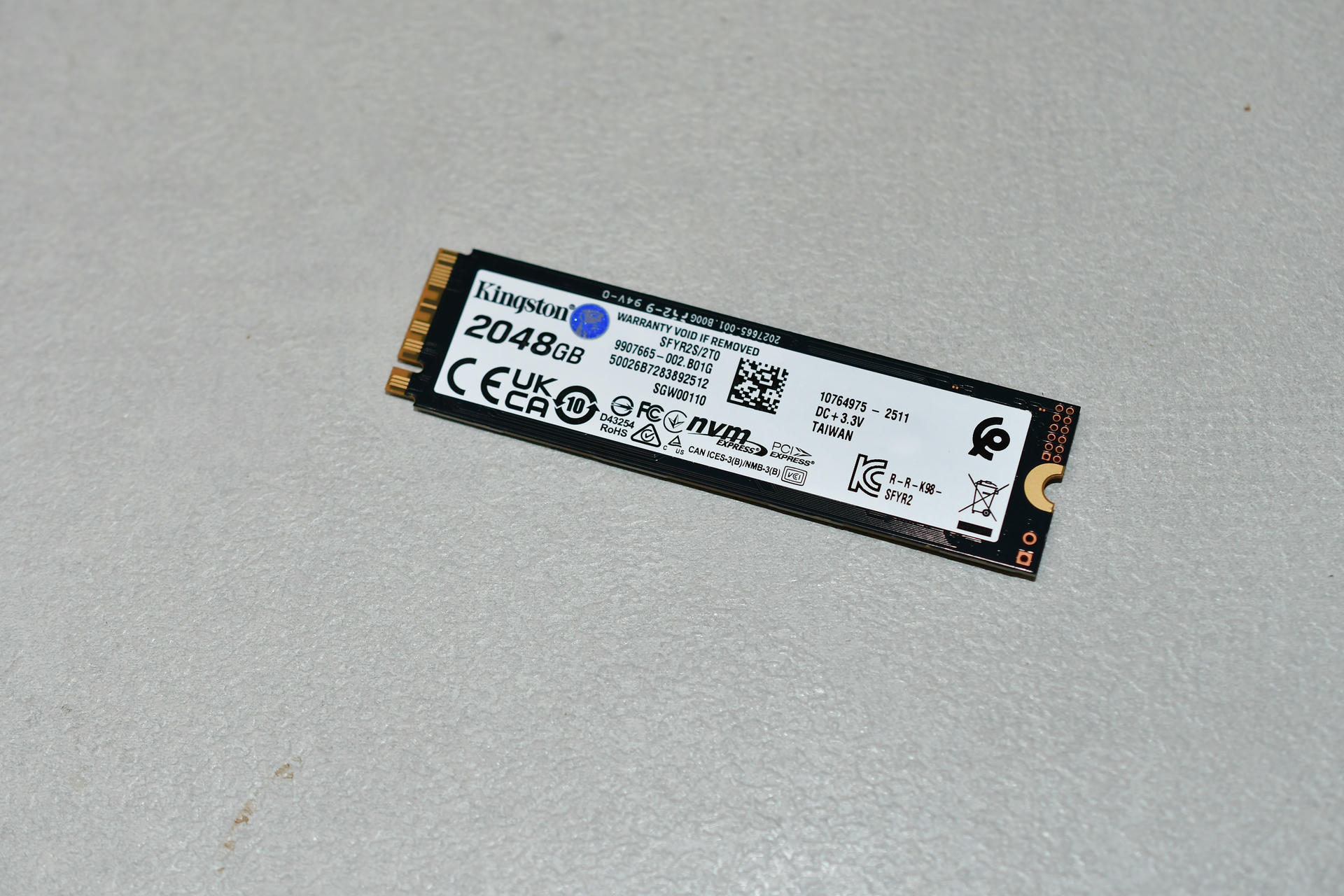 DSC SSD Kingston FURY Renegade G PCIe NVMe M