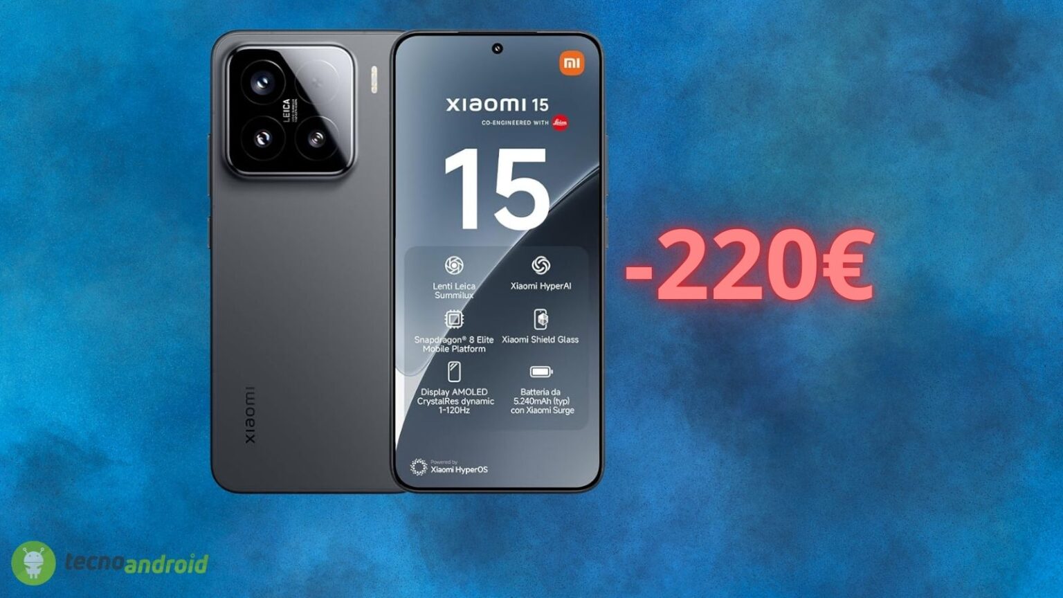 Amazon SHOCK con lo sconto di 220 euro su Xiaomi 15