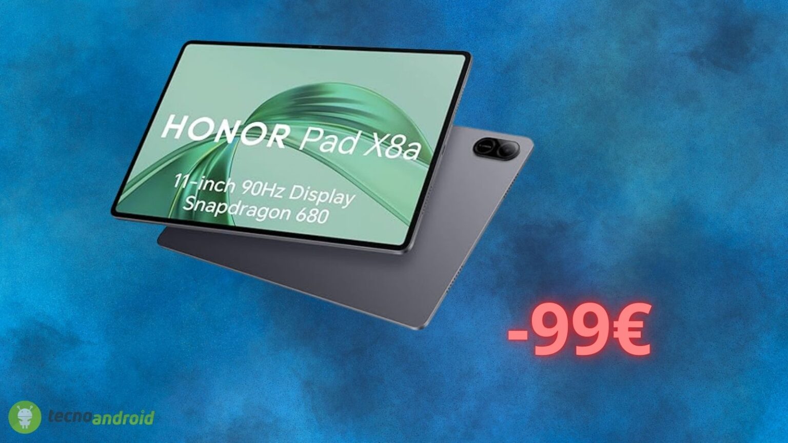 Honor Pad X8A costa meno di 100 euro solo oggi su Amazon