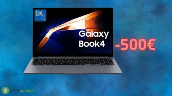 Samsung Galaxy Book4 sconto FOLLE di 500 euro su Amazon