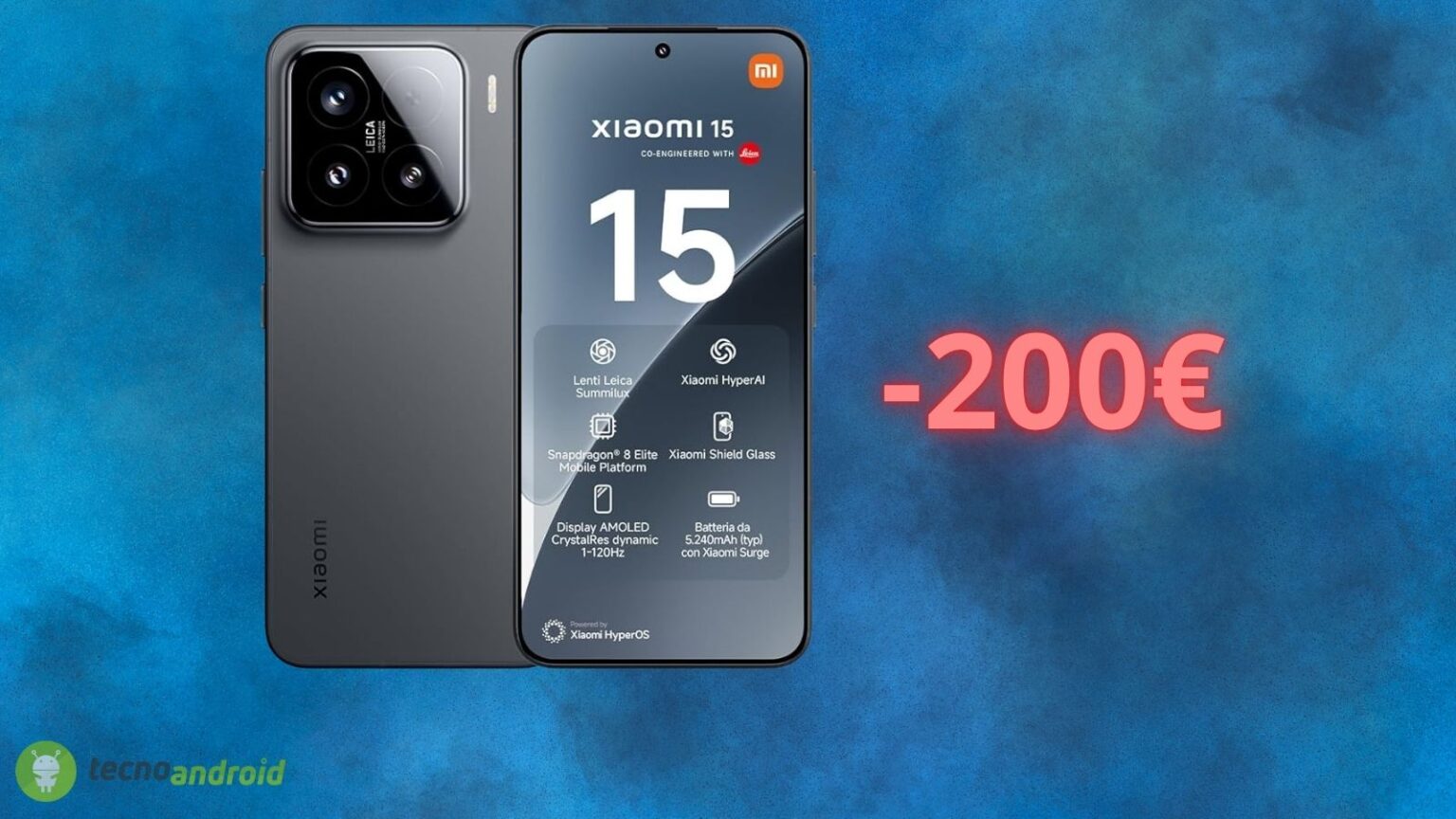 Xiaomi 15 in offerta da PAURA su Amazon: sconto di 200 euro