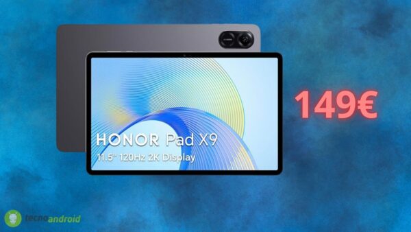 Honor Pad X9, il prezzo CROLLA su Amazon: offerta imperdibile