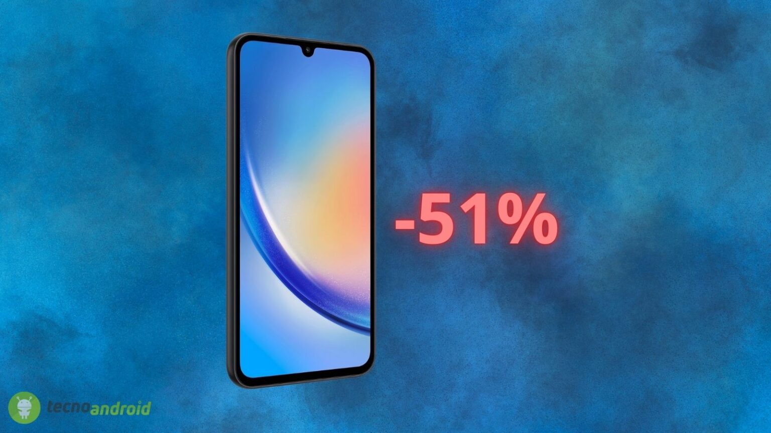 Amazon dimezza il Samsung Galaxy A34: offerta BOMBA al 51% di SCONTO