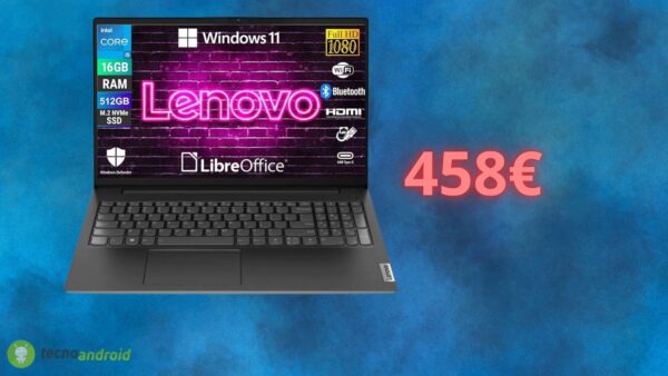 Notebook Lenovo a prezzo da SALDO oggi su Amazon