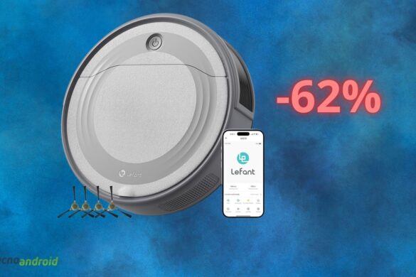 Robot aspirapolvere Lefant con lo SCONTO ASSURDO del 62% su Amazon