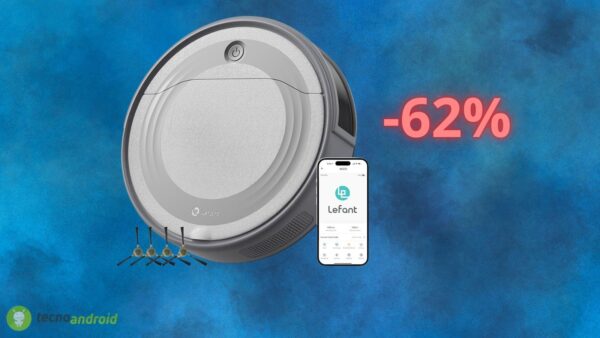 Robot aspirapolvere Lefant con lo SCONTO ASSURDO del 62% su Amazon