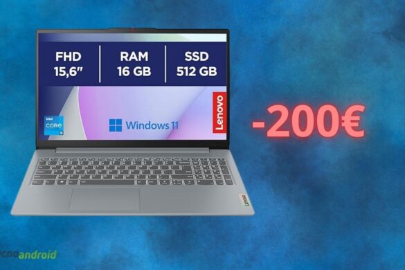 Notebook LENOVO con sconto pazzo di 200 euro su Amazon
