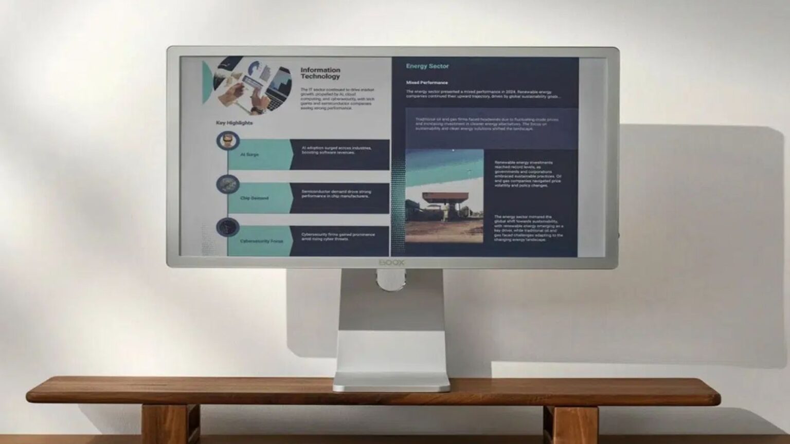 Mira Pro Color: il primo monitor e-ink a colori di Boox