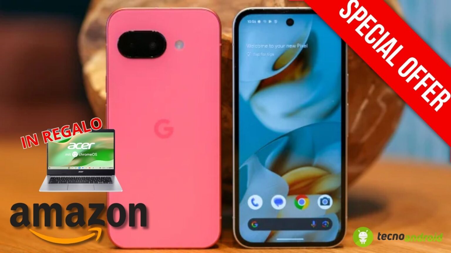 OFFERTA BOMBA su Amazon: Pixel 9 e 9a con Chromebook in REGALO