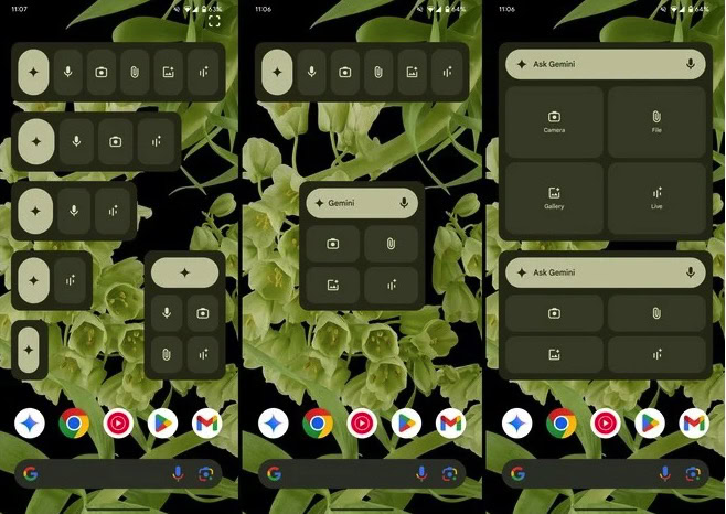 Gemini AI ANdroid Materiał You Gemini AI ANdroid Materiał You