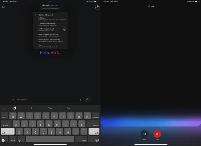 App Gemini AI Google per iPad App Gemini AI Google per iPad