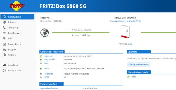 FRITZBox 6860 5G - specifiche Screenshot