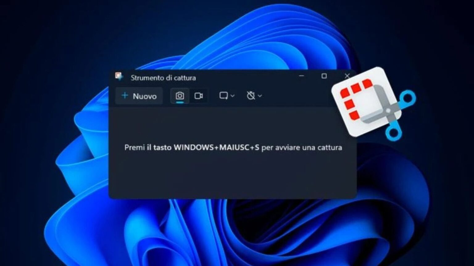 Strumento di Cattura Snipping Tool Windows