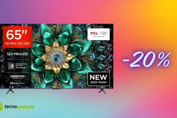 Smart TV 65″ TCL a prezzo folle con il -20% di Amazon