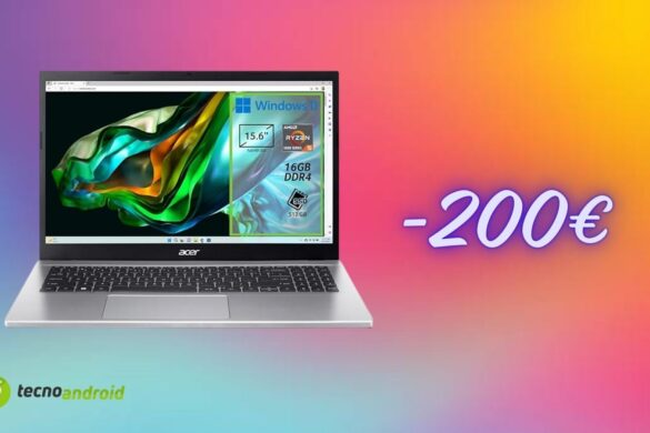 Acer Aspire 3 15 a prezzo incredibile con lo sconto Amazon del 33%