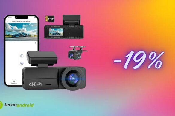 Dash Cam Auto 4K imperdibile: sconto del 19% su Amazon