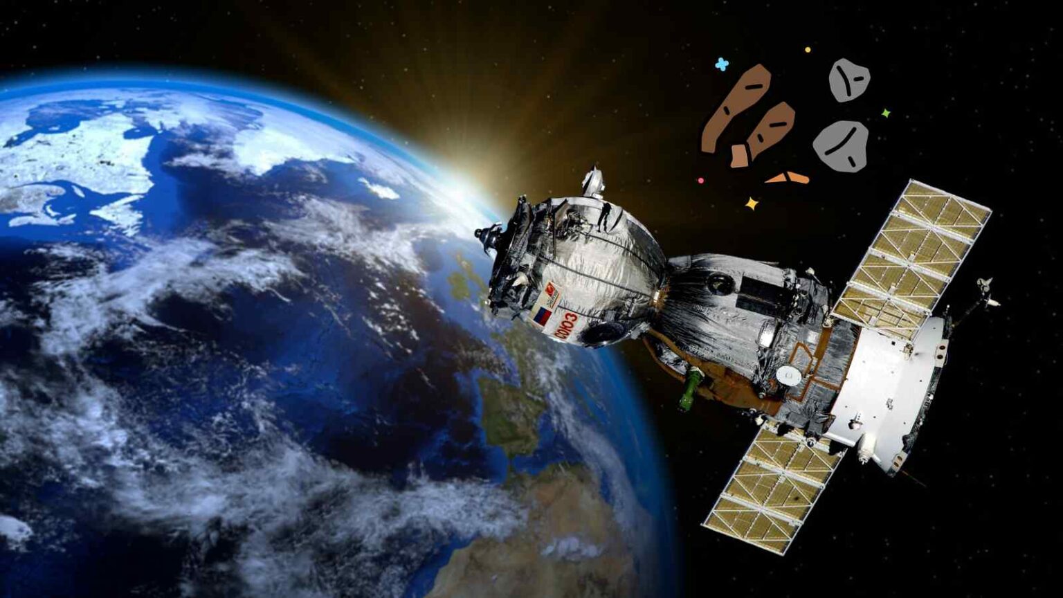 Un nuovo polimero autoriparante potrebbe rivoluzionare la protezione di satelliti e tute spaziali dai detriti in orbita.