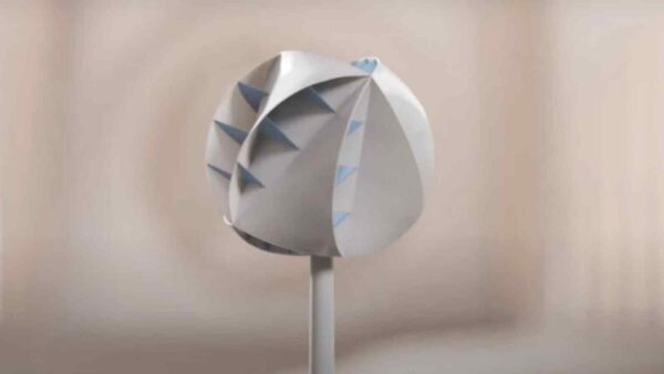 O-Wind è una turbina sferica che cattura vento da ogni direzione, pensata per produrre energia pulita anche nei contesti urbani complessi.