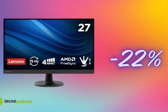 Monitor Lenovo 27″ a prezzo incredibile: Amazon lo sconta del 22%
