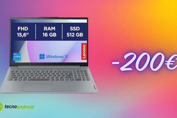 Lenovo IdeaPad Slim 3 con uno sconto di 200 euro su Amazon