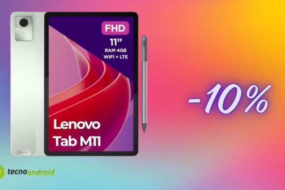 Lenovo Tab M11 imperdibile: su Amazon sconto del 10%