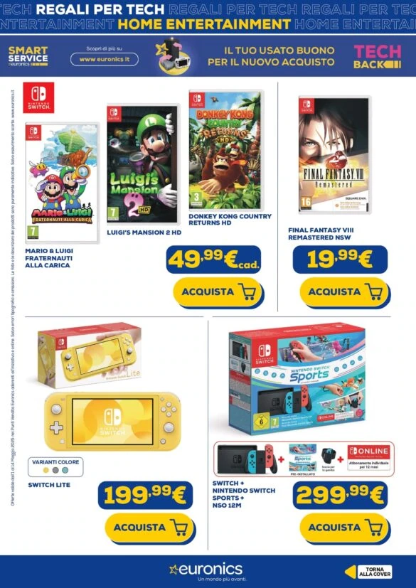 pages page Euronics: nuovi REGALI regali tech per tutti i gusti!