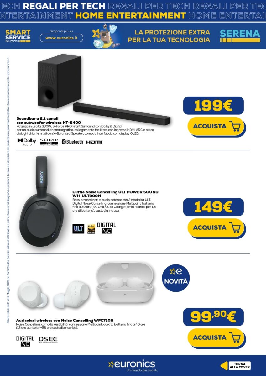 euronics - immagine 8 pages page Euronics: nuovi REGALI regali tech per tutti i gusti!