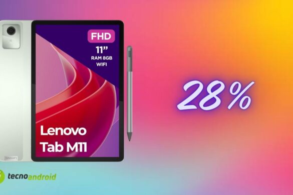 Lenovo Tab M11 a prezzo speciale: Amazon lo sconta del 28%