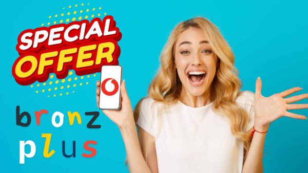 Vodafone BRONZE PLUS offre minuti e Giga illimitati in 5G a 9,99€/mese, con attivazione gratuita e SIM spedita a casa.