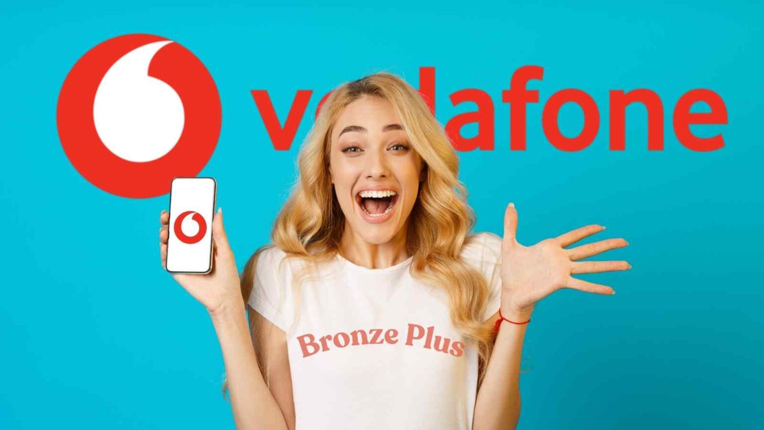 Vodafone Bronze Plus offre Giga 5G illimitati, chiamate e SMS senza limiti a 9,99€/mese, con prezzo bloccato per 24 mesi.