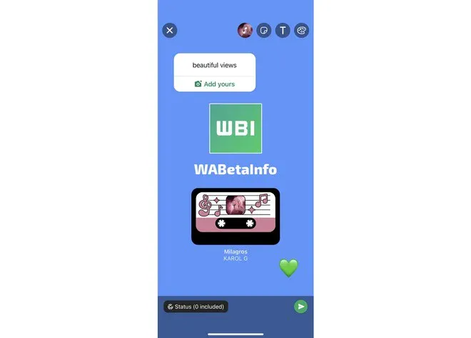 WhatsApp per iOS: adesivi, musica e emoji negli stati come su Android WhatsApp per iOS: adesivi, musica e emoji negli stati come su Android