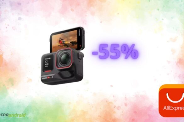 AliExpress da sogno: sconto del 55% sull’action camera Insta360
