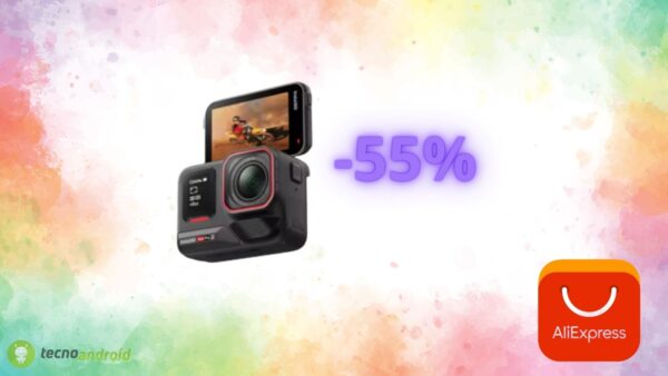 AliExpress da sogno: sconto del 55% sull'action camera Insta360
