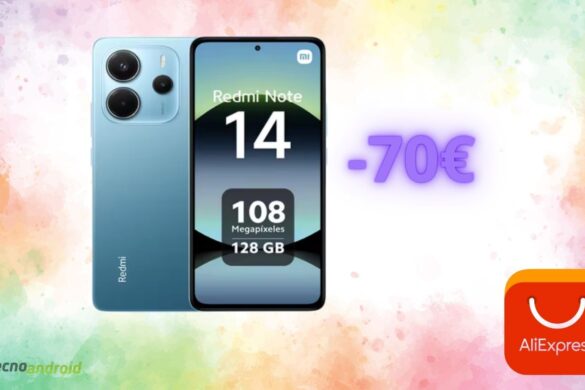 AliExpress: incredibile offerta del 42% sul Redmi Note 14
