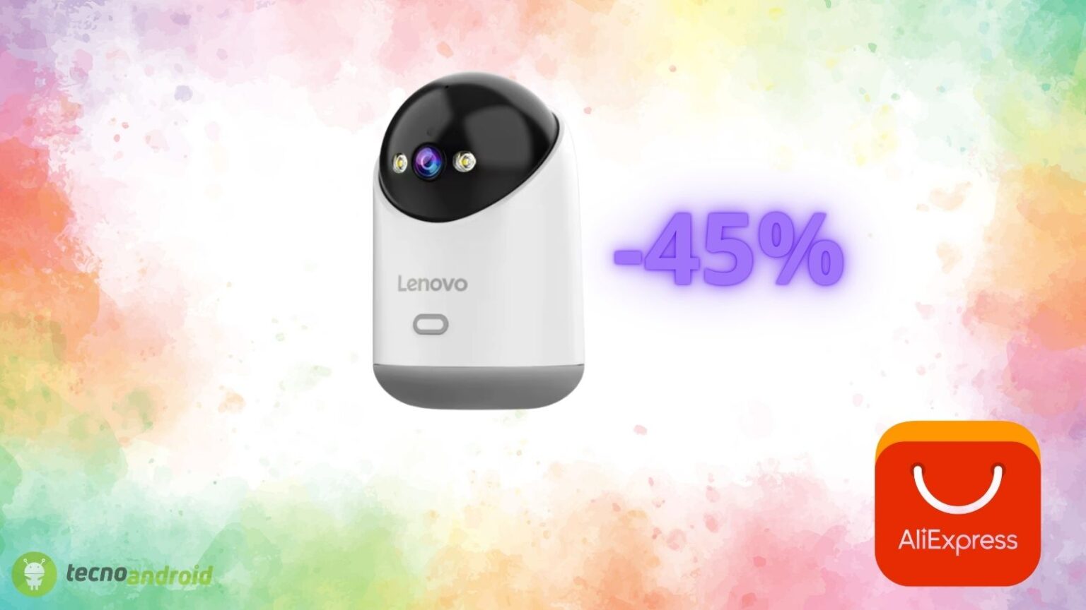Lenovo: telecamera da interno in sconto del 45% su AliExpress