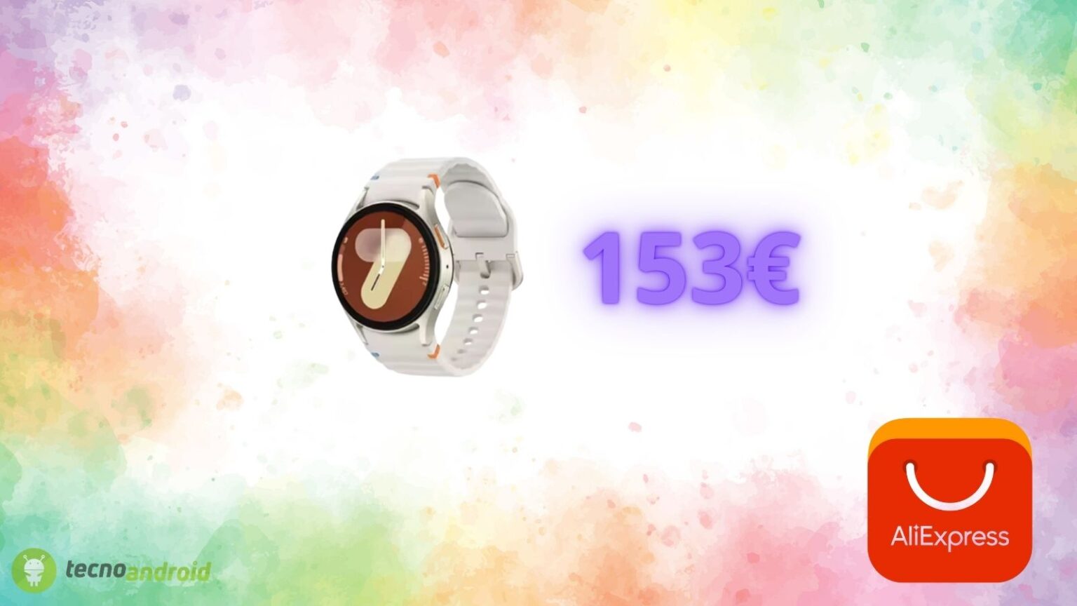 Samsung Galaxy Watch 7 è al 71% di sconto oggi su AliExpress