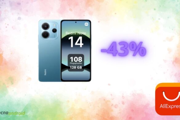 Xiaomi Redmi Note 14 è in offerta folle del 43% su AliExpress