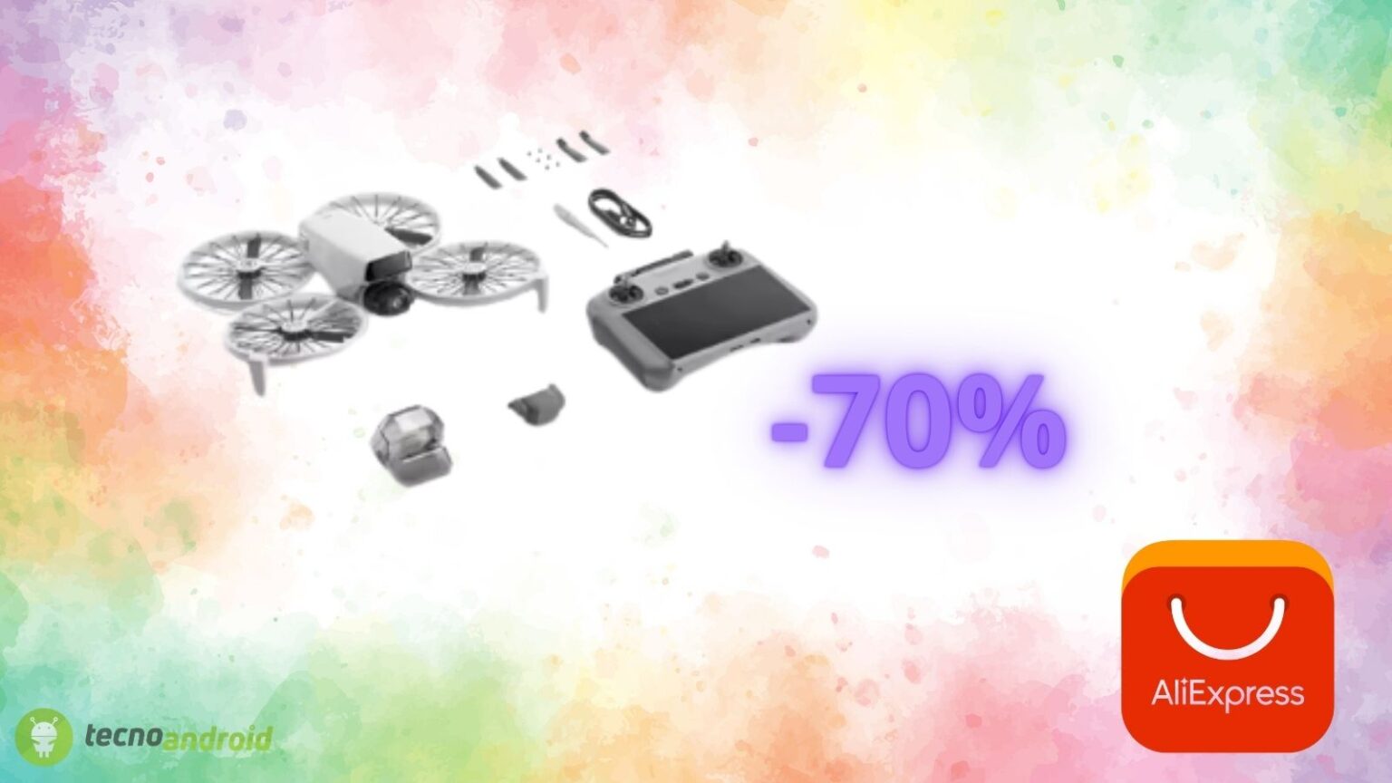 DJI Flip: pazzo sconto del 70% oggi su AliExpress