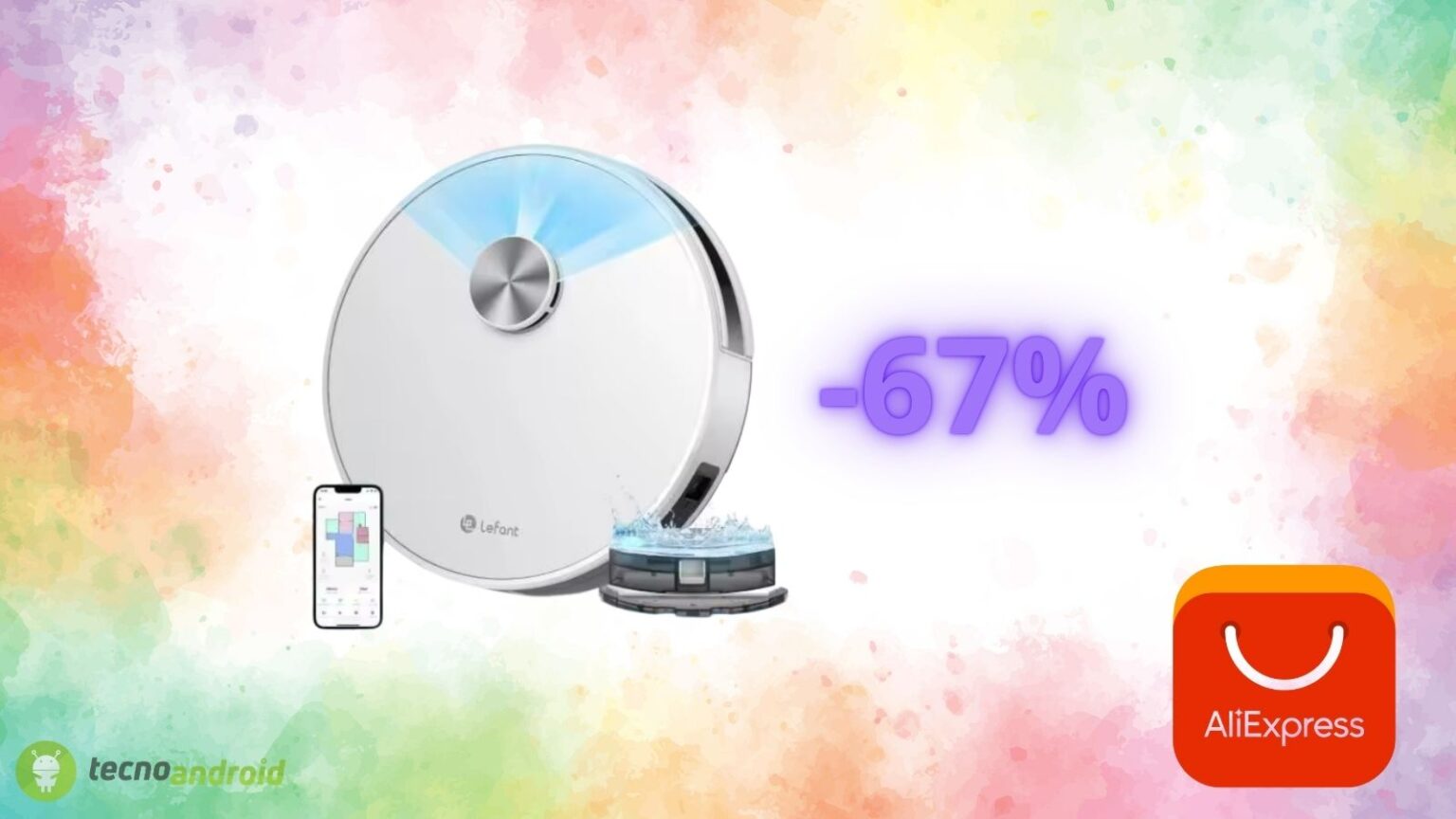Robot aspirapolvere Lefant in offerta assurda su AliExpress: -67%