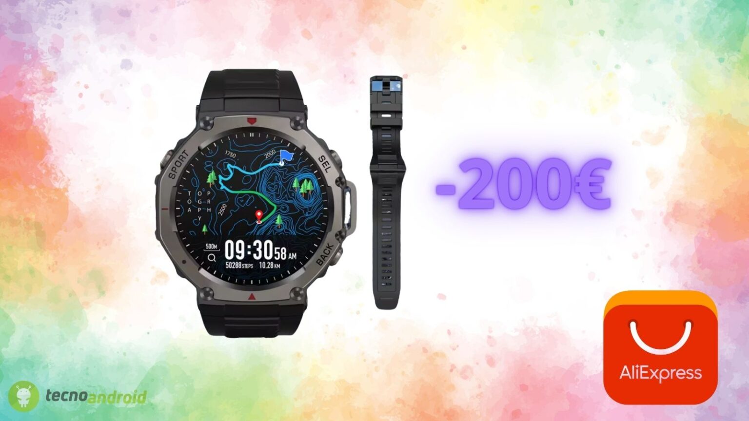 Amazfit T-Rex 3: prezzo in CADUTA LIBERA su AliExpress