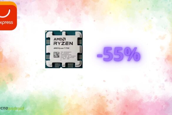 Processore AMD Ryzen 7 7700: sconto del 55% oggi su AliExpress