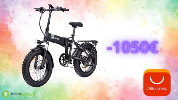 AliExpress: sconto di 1050 euro su questa e-bike pieghevole