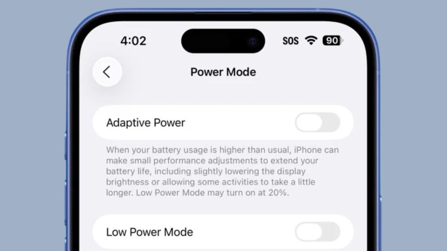 Apple Potenza Adattiva iOS