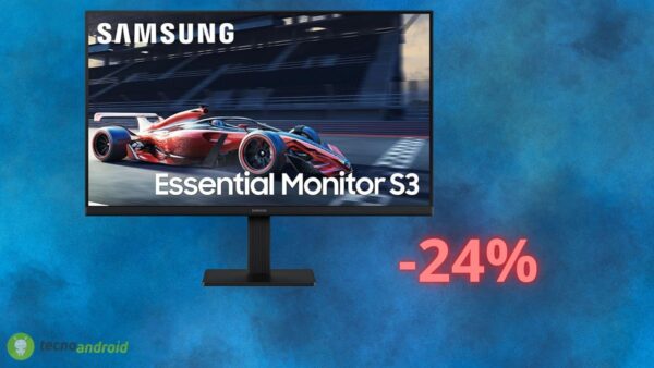 Monitor Samsung a soli 89 euro oggi su Amazon