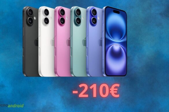 Amazon fa crollare il prezzo di Apple iPhone 16: offerta di 210 euro oggi