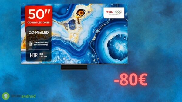 Smart TV TCL in offerta imperdibile: Amazon la sconta di 80 euro