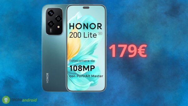 Honor 200 Lite costa pochissimo su Amazon: solo 179 euro