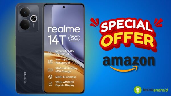 Amazon SUPER OFFERTA: smartphone realme 14T 5G in promo in esclusiva assoluta