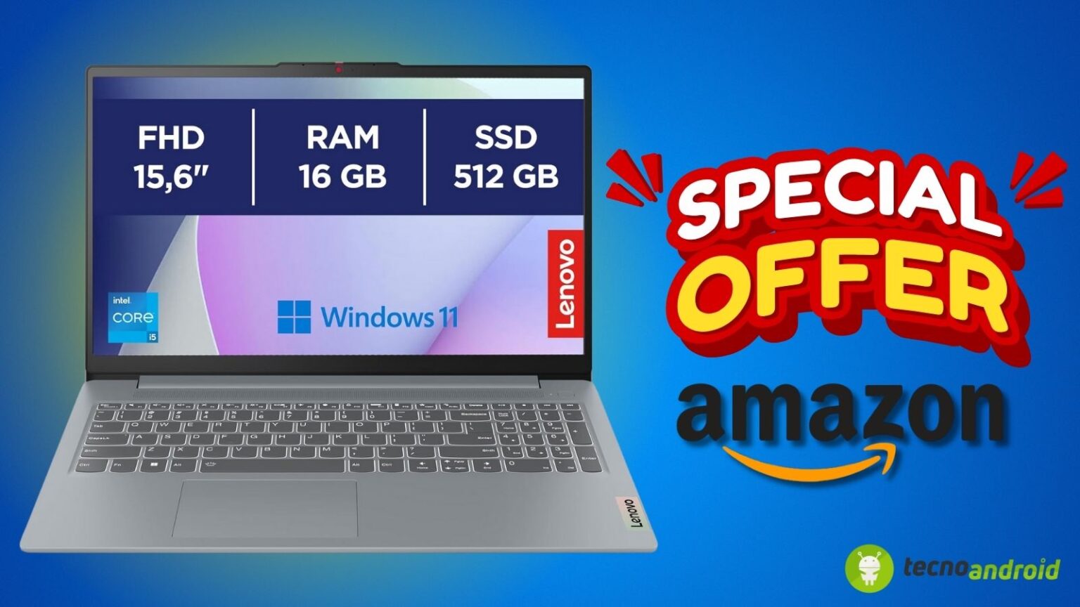 Amazon ti STUPISCE: sconto EXTRA sul sensazionale Lenovo IdeaPad Slim 3